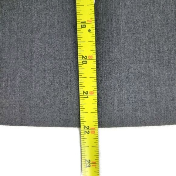 Lane Bryant Blazer Size 22 Gray Zip Pockets 1 Button Front 3 Button Sleeve Lined - Picture 6 of 9